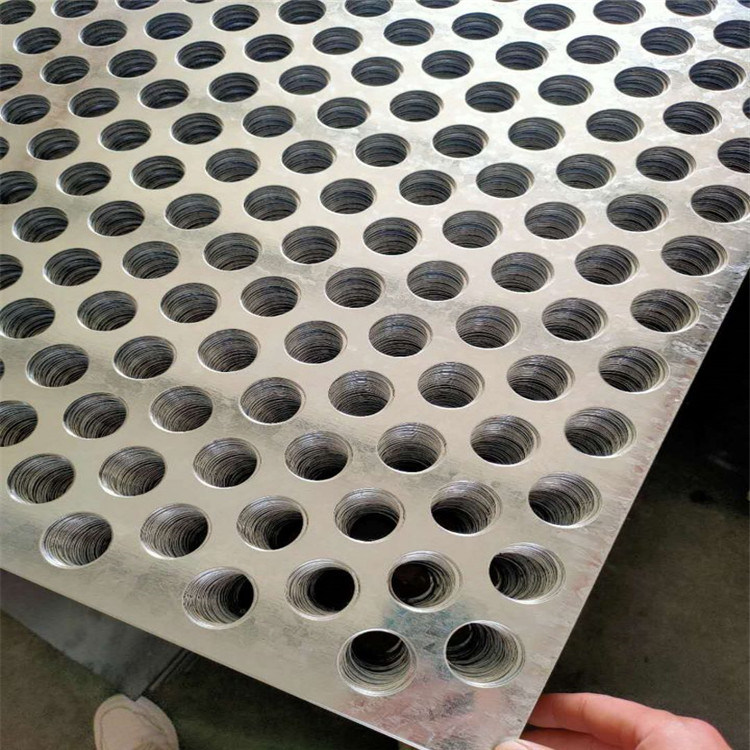 Hexagonal Hole Galvanized Perforated Metal Mesh / Perforated Metal Aluminium Mesh