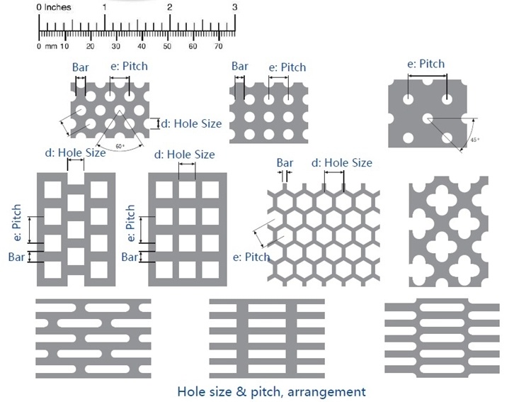 Hexagonal Hole Galvanized Perforated Metal Mesh / Perforated Metal Aluminium Mesh
