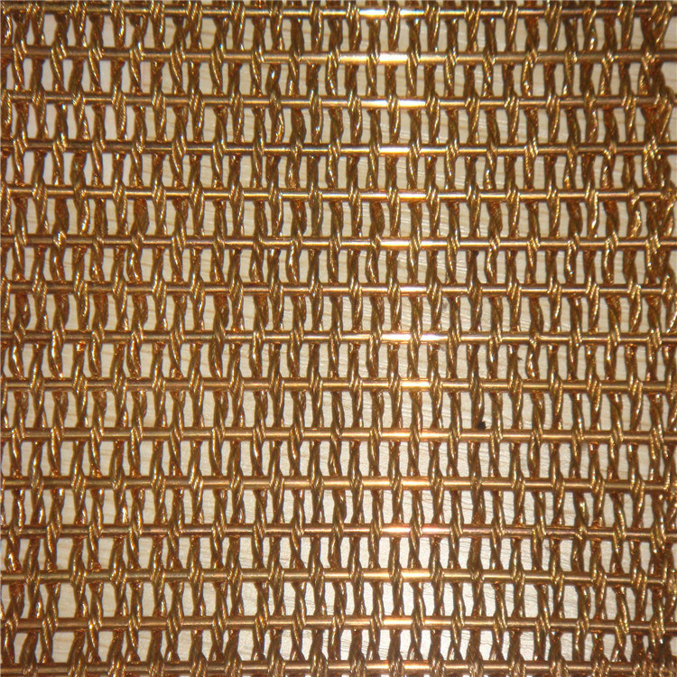 Malla de arame decorativa de cobre