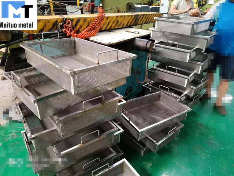 Stainless Steel Square Fries Basket for Fried Food