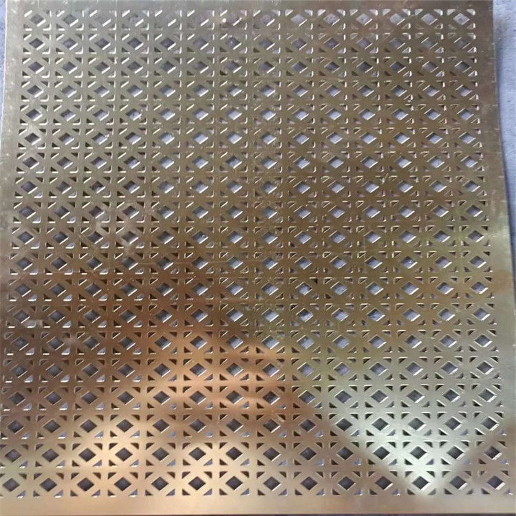 Kvadratinės skylės aliuminis / 304 nerūdijančio plieno perforuota metalinė plokštė / perforuotas metalinis vielos tinklelis